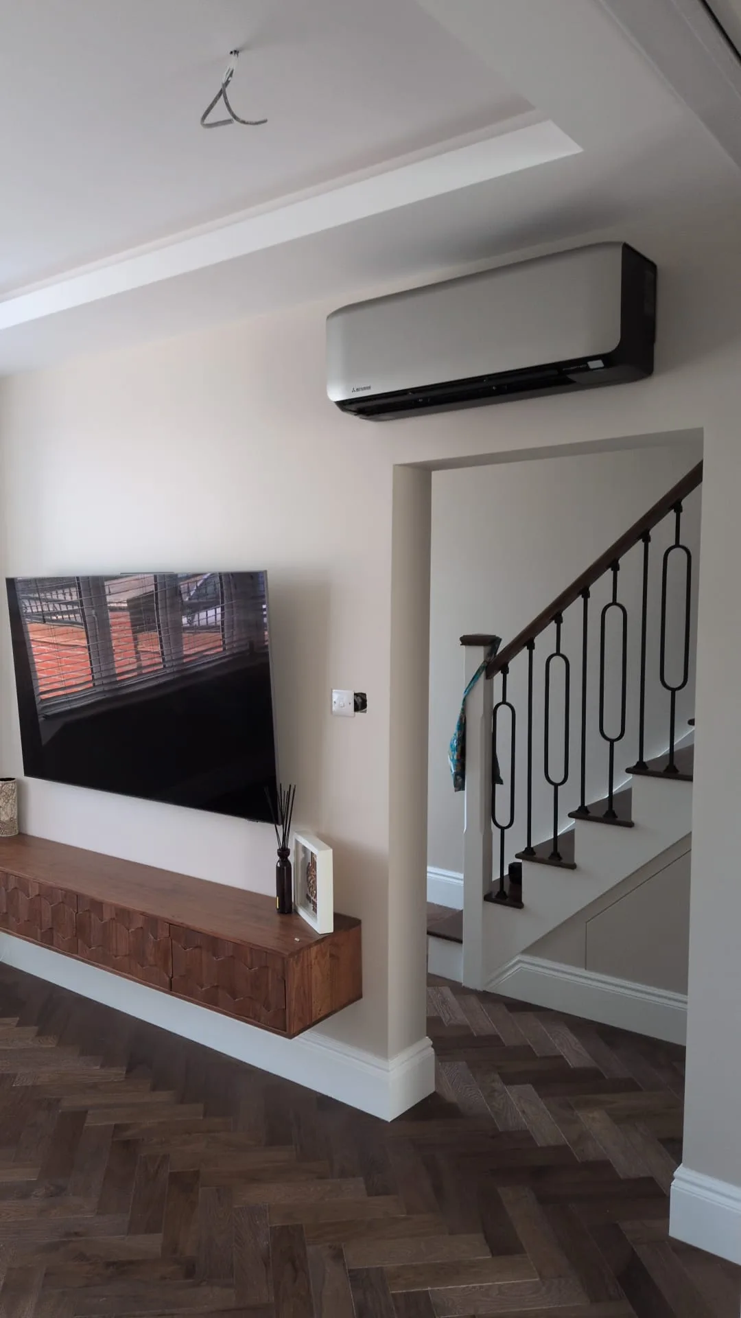 Multi-split air conditioning installed in a modern new build London house
